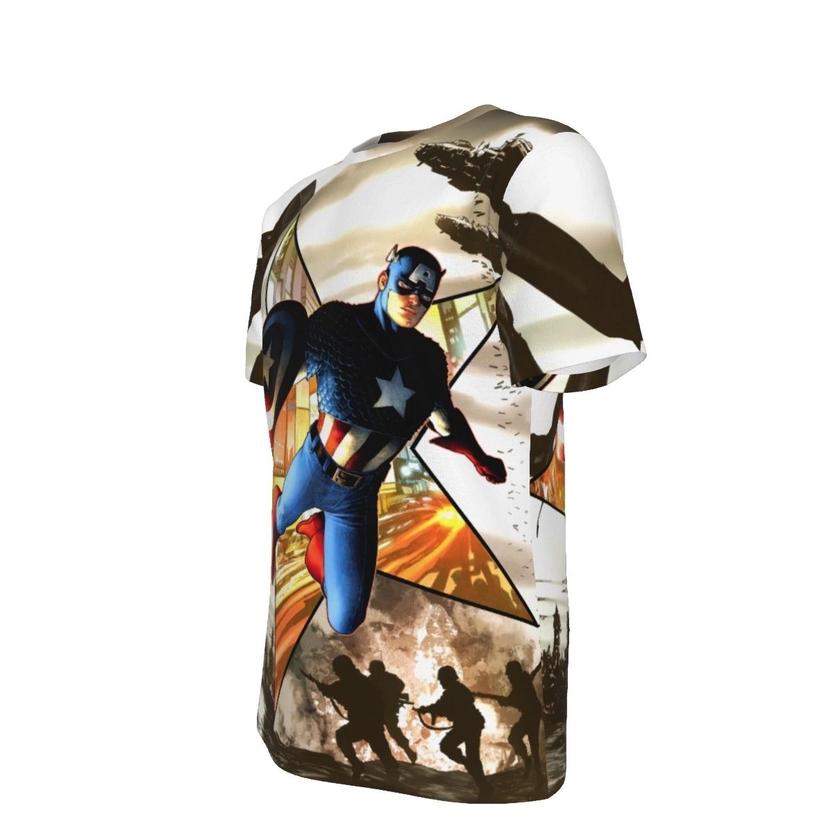 CAPTAIN AMERICA HARDCOVER 1 OVER PRINT SHIRT & TANK
