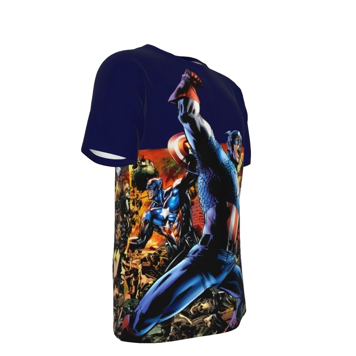 CAPTAIN AMERICA REBORN PRINT SHIRT & TANK