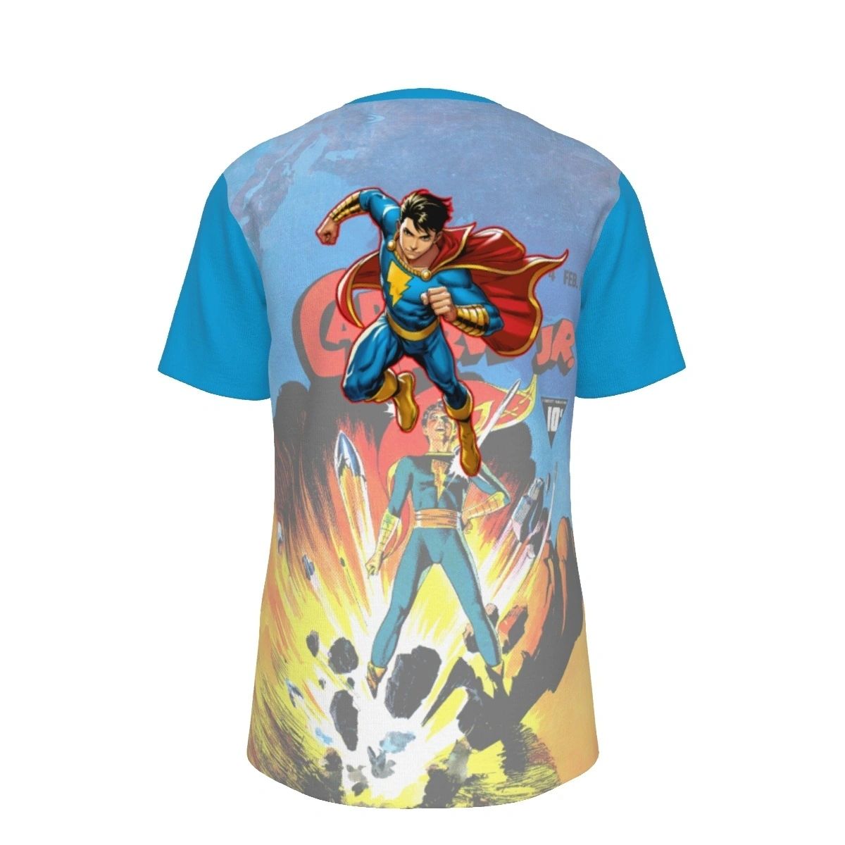 CAPTAIN MARVEL JR READY OVER PRINT SHIRT & TANK - OVER CAP MARVEL 4