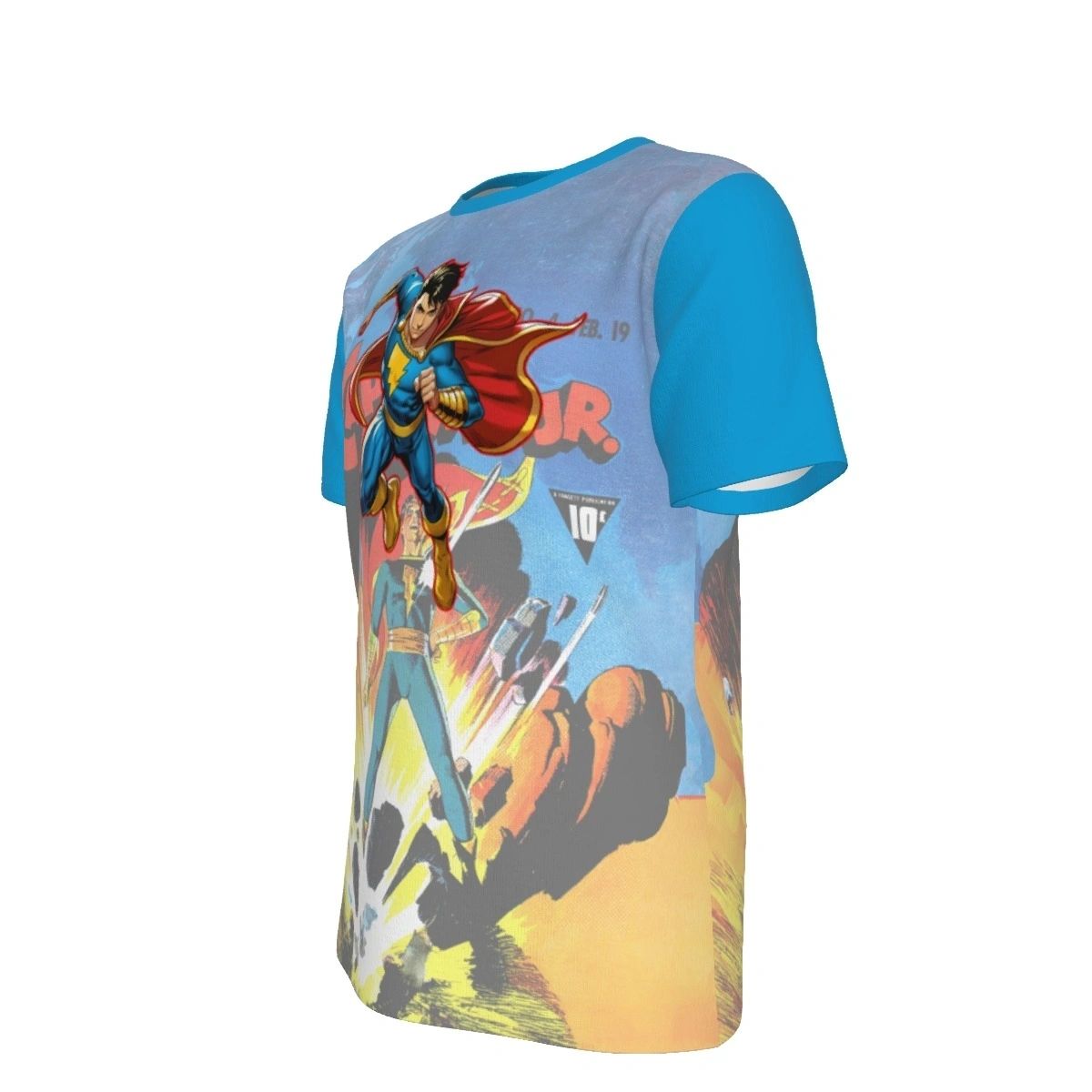CAPTAIN MARVEL JR READY OVER PRINT SHIRT & TANK - OVER CAP MARVEL 4