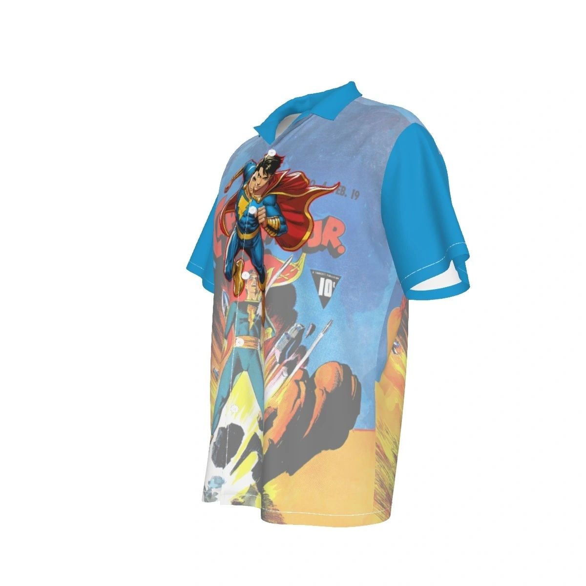 CAPTAIN MARVEL JR READY OVER PRINT SHIRT & TANK - OVER CAP MARVEL 4