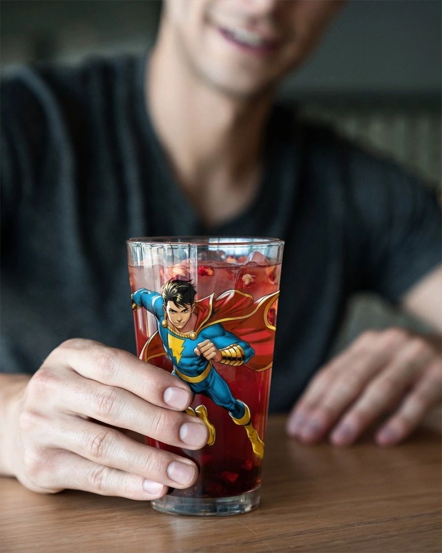 CAPTAIN MARVEL JR READY PINT GLASS