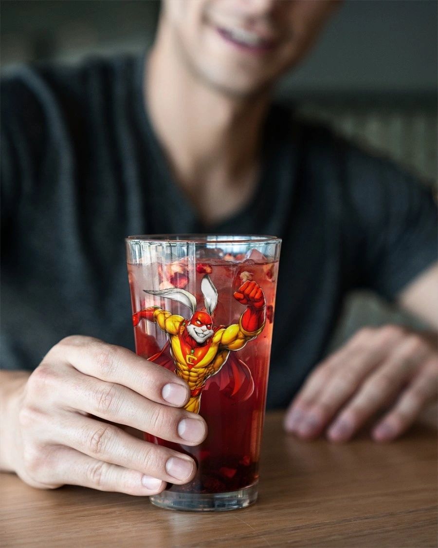 CAPTAIN CAROT READY PINT GLASS WITH FREE SHIPPING