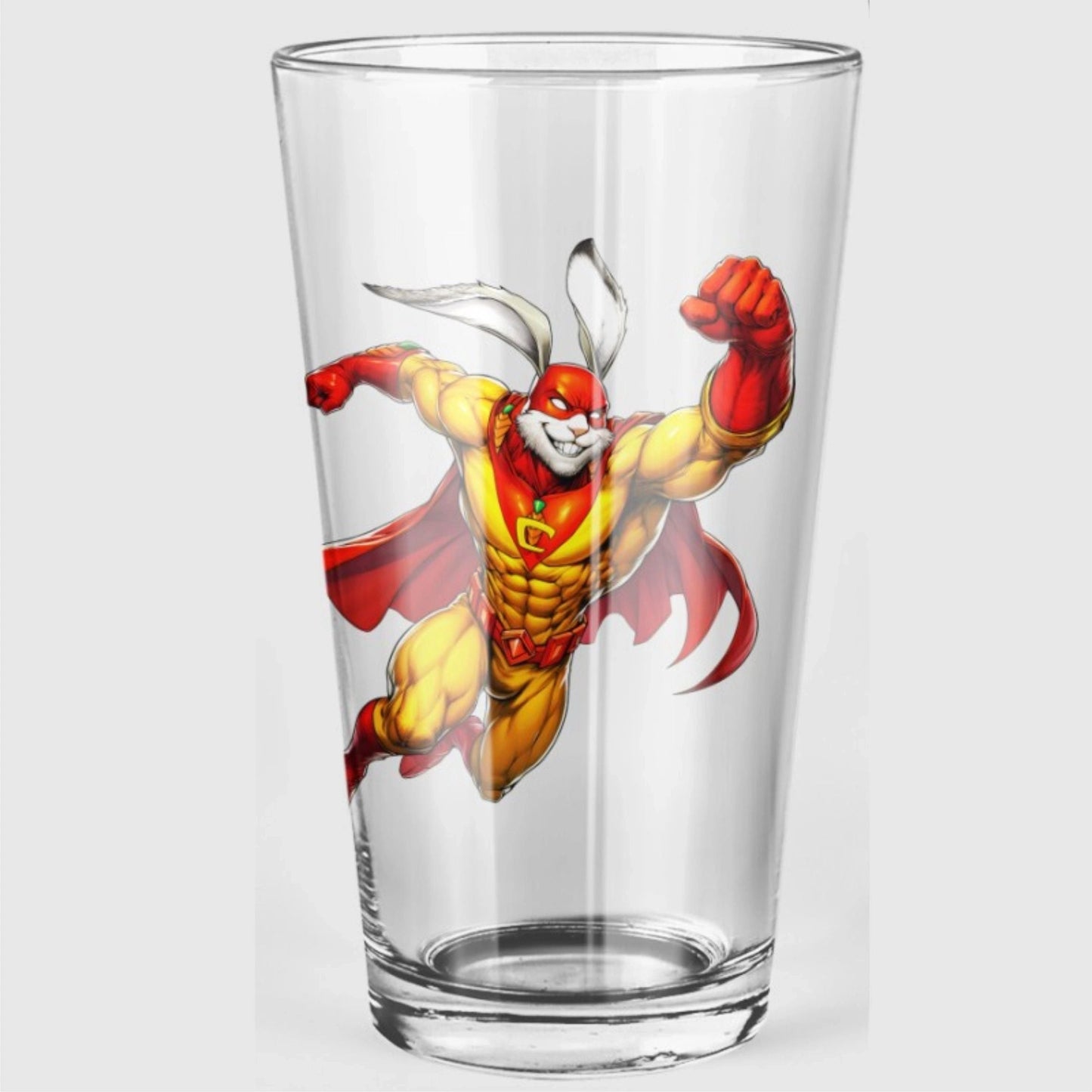 CAPTAIN CAROT READY PINT GLASS WITH FREE SHIPPING