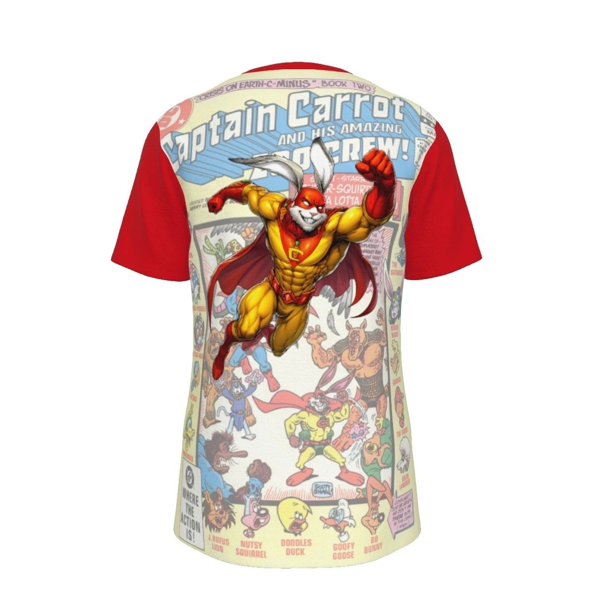 CAPTAIN CARROT READY OVER PRINT SHIRT & TANK - OVERCAP CARROT 15