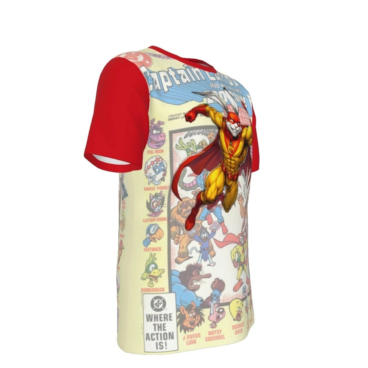 CAPTAIN CARROT READY OVER PRINT SHIRT & TANK - OVERCAP CARROT 15