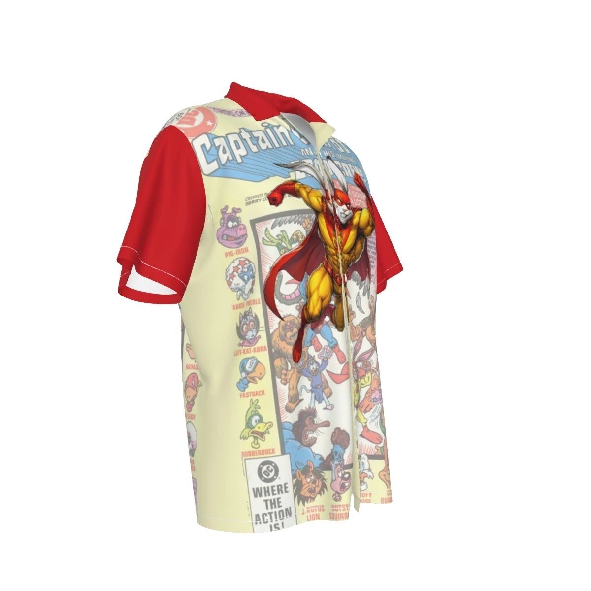 CAPTAIN CARROT READY OVER PRINT SHIRT & TANK - OVERCAP CARROT 15
