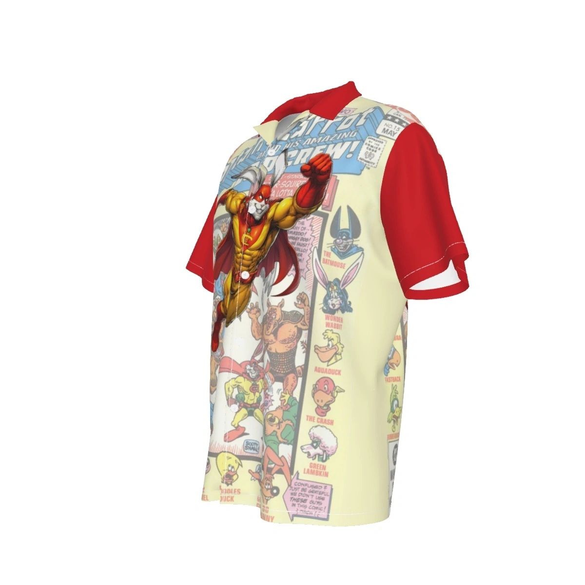CAPTAIN CARROT READY OVER PRINT SHIRT & TANK - OVERCAP CARROT 15