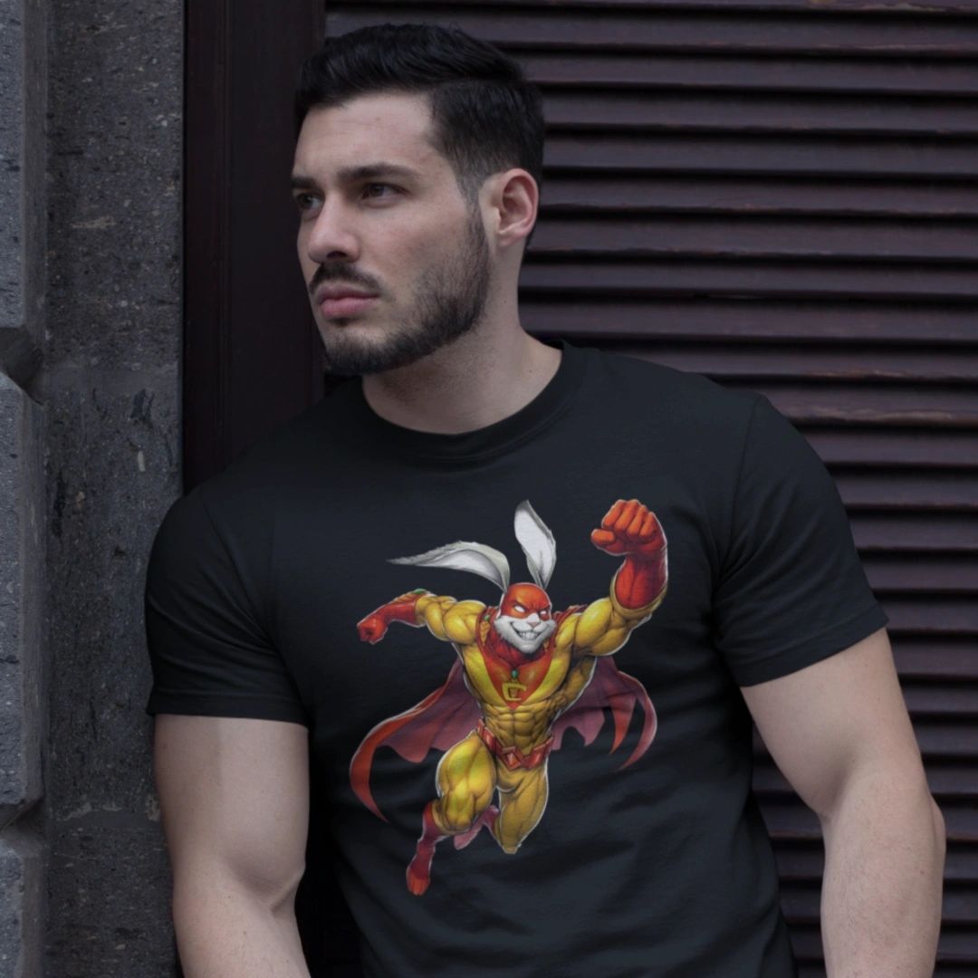 CAPTAIN CARROT READY OVER PRINT SHIRT & TANK - OVERCAP CARROT 15
