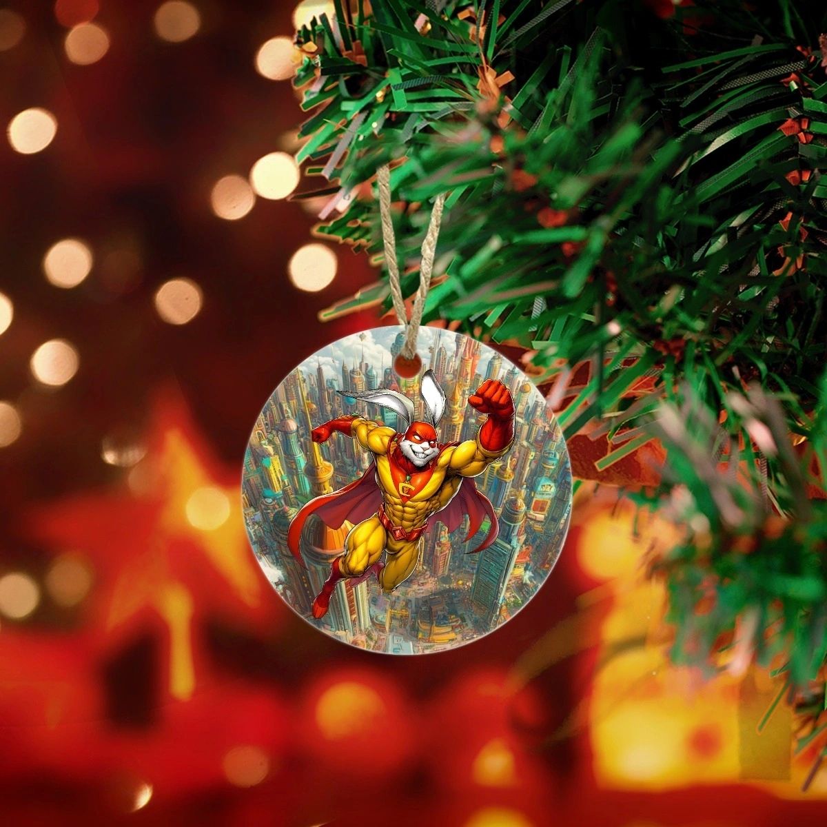 CAPTAIN CARROT READY CHRISTMAS TREE ORNAMENT