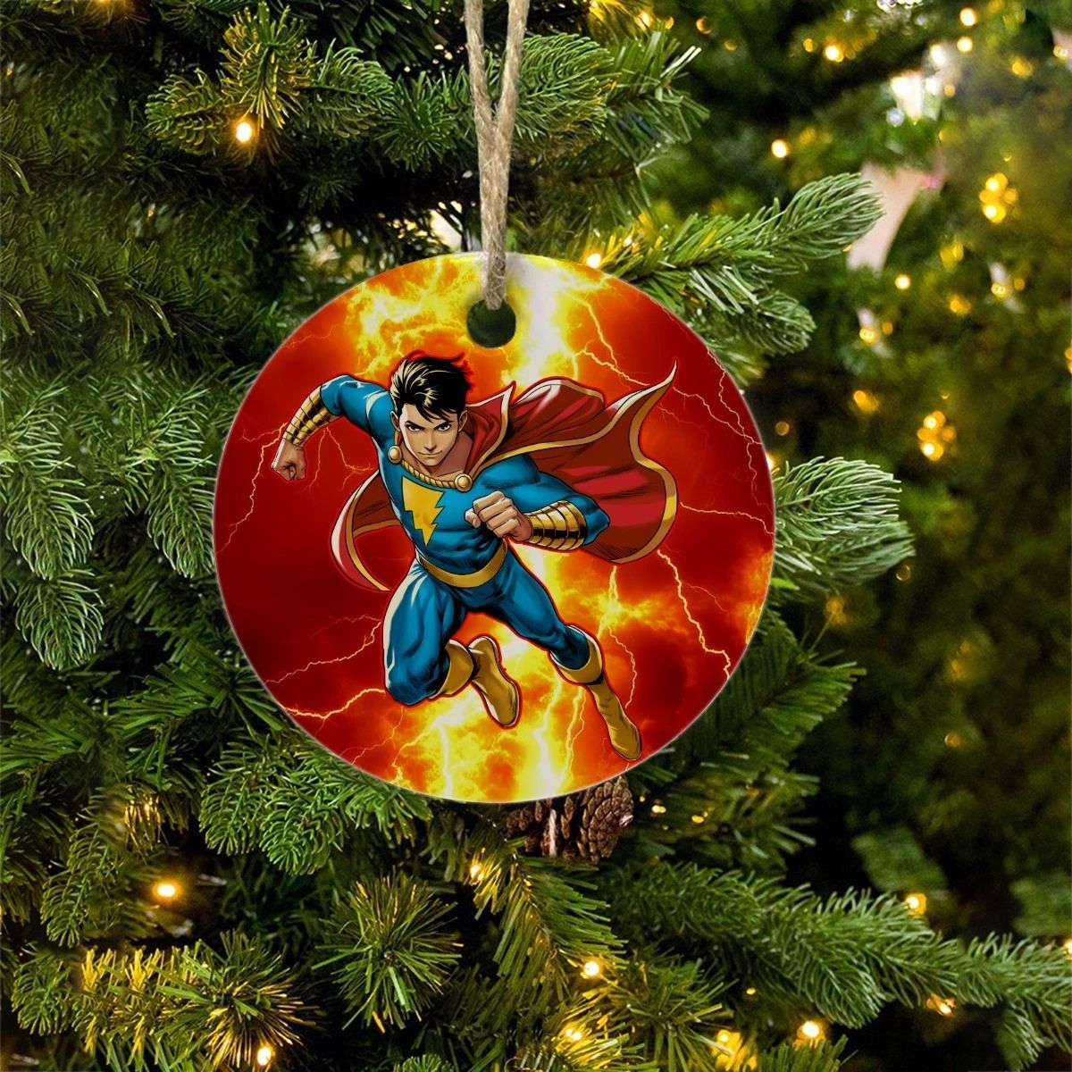 CAPTAIN MARVEL JR READY CHRISTMAS TREE ORNAMENT
