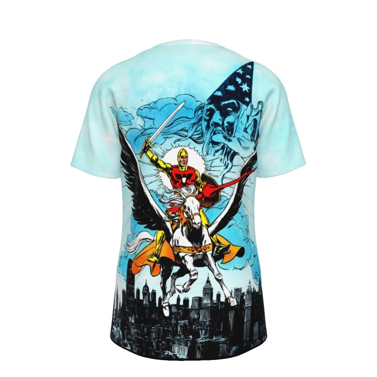 SHINING KNIGHT OVER PRINT SHIRT & TANK - ALL STAR SQUADRON 62