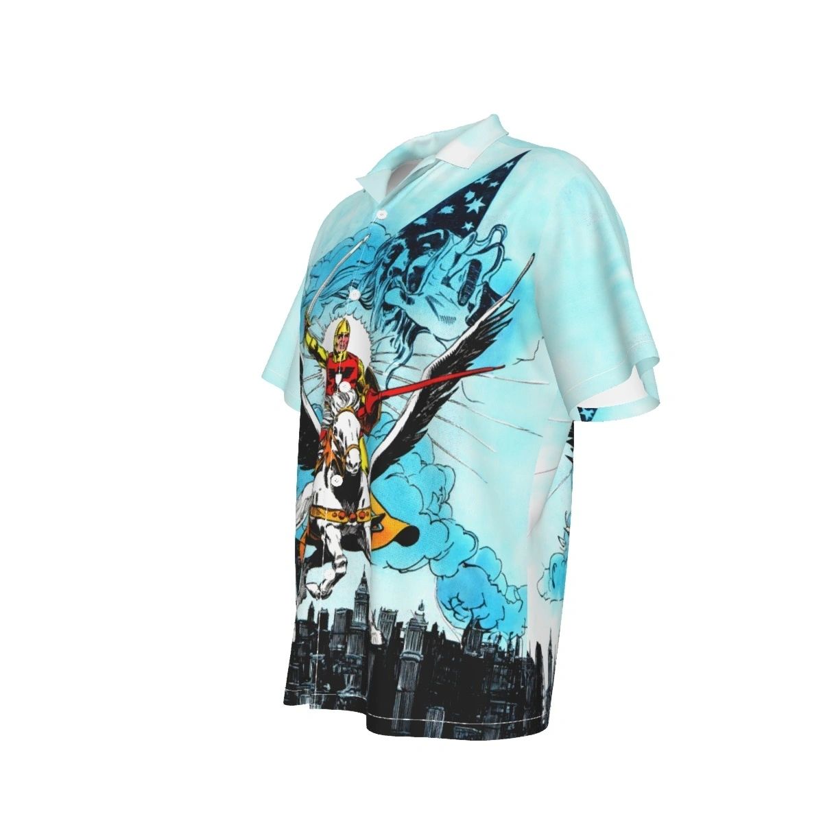 SHINING KNIGHT OVER PRINT SHIRT & TANK - ALL STAR SQUADRON 62