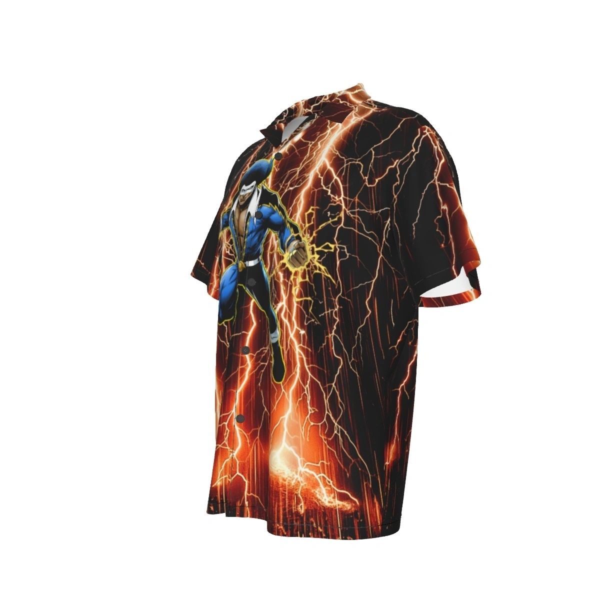 BLACK LIGHTNING READY ALL OVER PRINT SHIRT & TANK