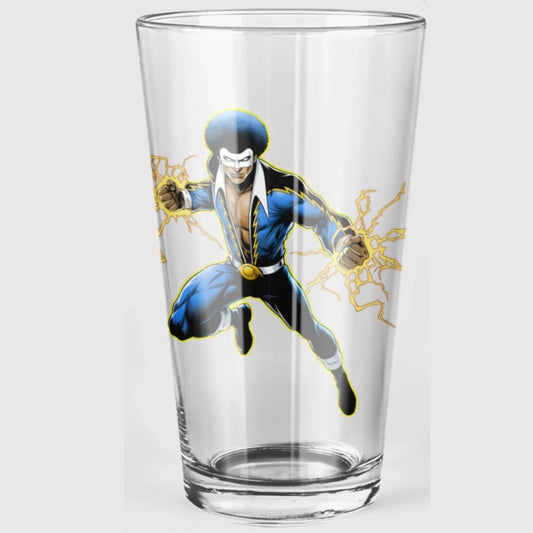 BLACK LIGHTNING READY PINT GLASS WITH FREE SHIPPING