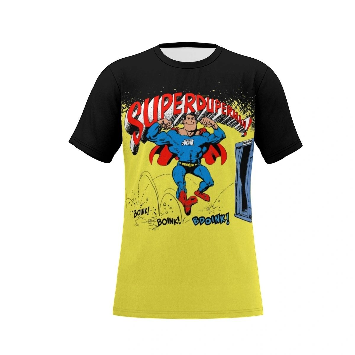SUPERDUPERMAN ALL OVER PRINT SHIRT & TANK - WALLY WOOD/MAD MAGAZINE