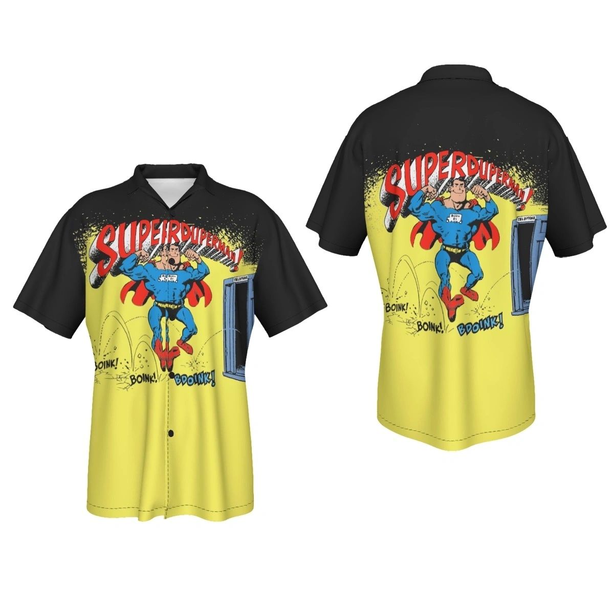 SUPERDUPERMAN ALL OVER PRINT SHIRT & TANK - WALLY WOOD/MAD MAGAZINE