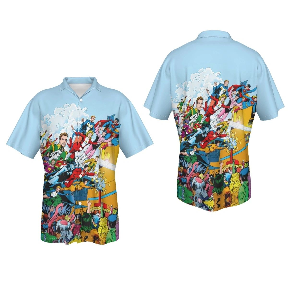 SILVER AGE LEGION ALL OVER PRINT SHIRT & TANK - JEFF MOY ART