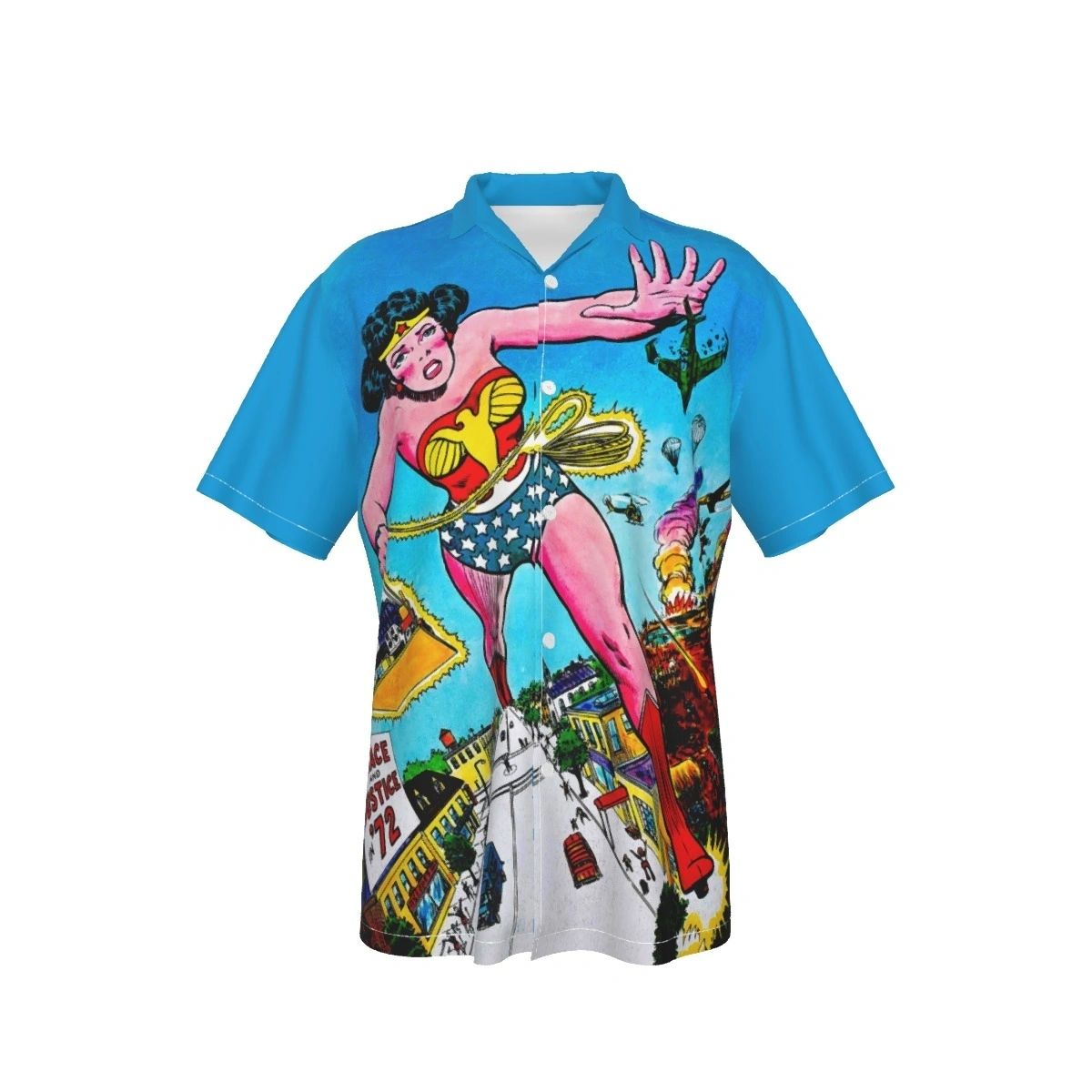 WONDER WOMAN FROM MS MAG OVER PRINT SHIRT AND TANK TOP