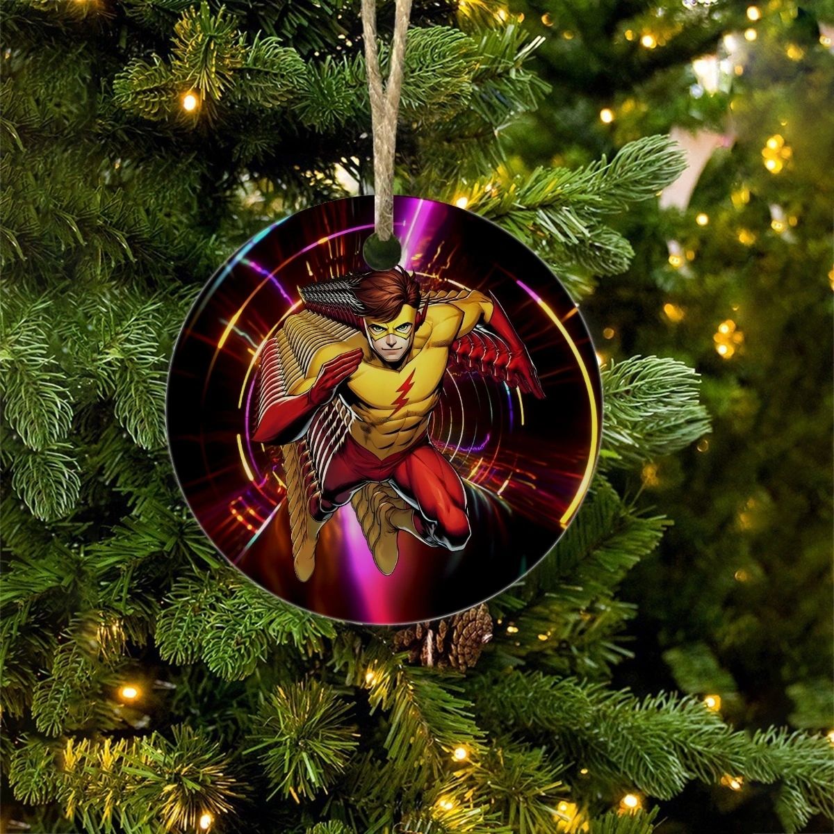 WALLY WEST KID FLASH READY CHRISTMAS TREE ORNAMENT