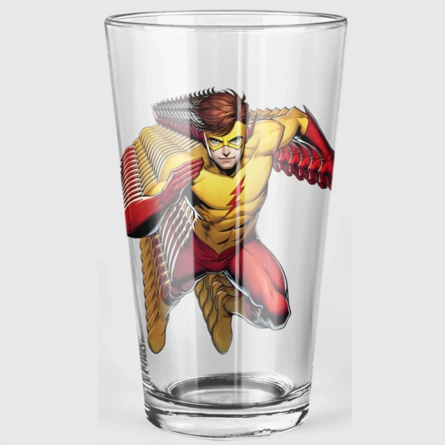 WALLY WEST KID FLASH READY Pint Glass (with Free Shipping)