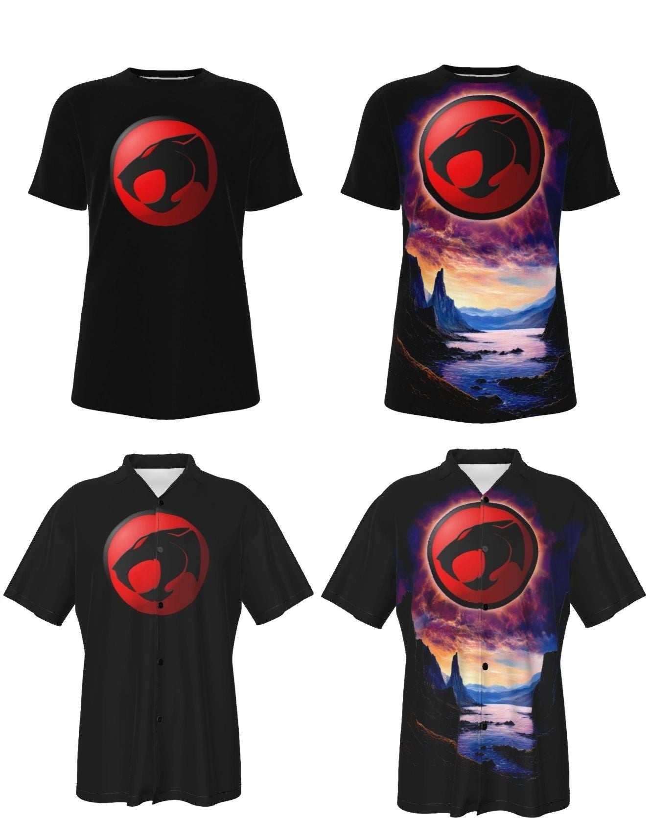 THUNDERCATS EMBLEM ALL OVER SHIRT AND TANK TOP