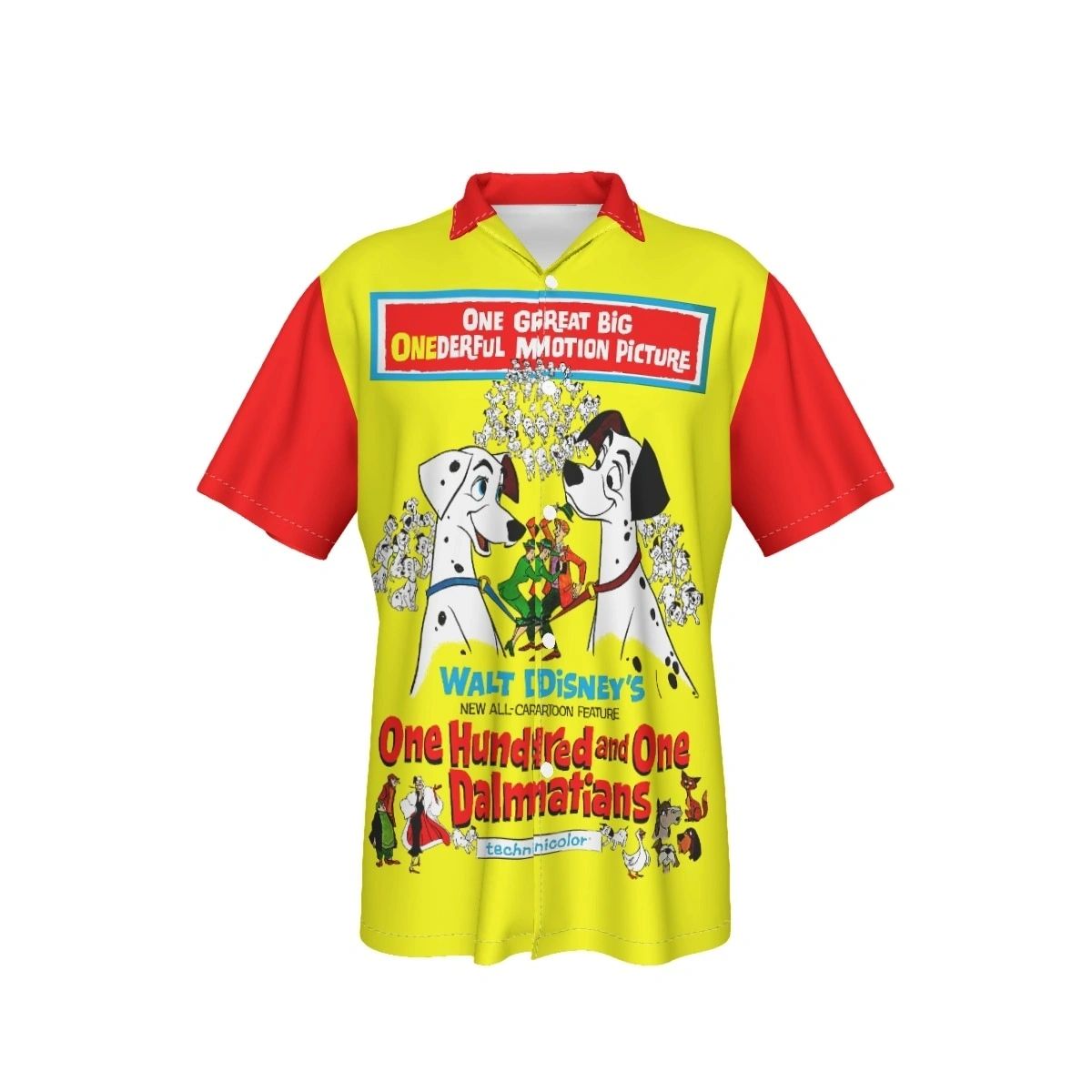 101 DALMATIANS MOVIE POSTER ALL OVER PRINT SHIRT & TANK