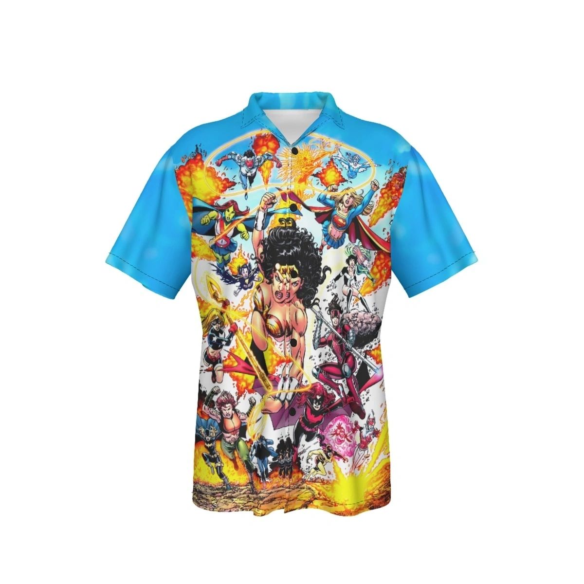 WONDER WOMAN & HER WARRIORS ALL OVER PRINT SHIRT AND TANK TOP