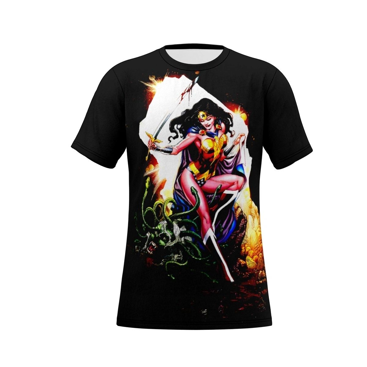 WONDER WOMAN IVAN RIES PINUP ALL OVER PRINT SHIRT AND TANK TOP