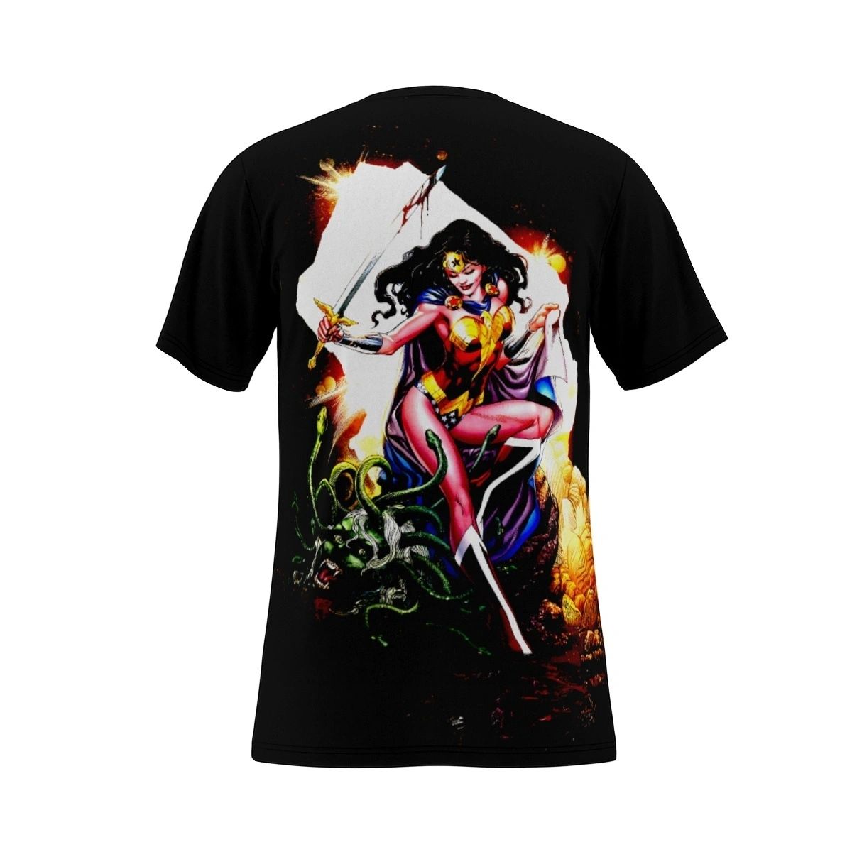 WONDER WOMAN IVAN RIES PINUP ALL OVER PRINT SHIRT AND TANK TOP