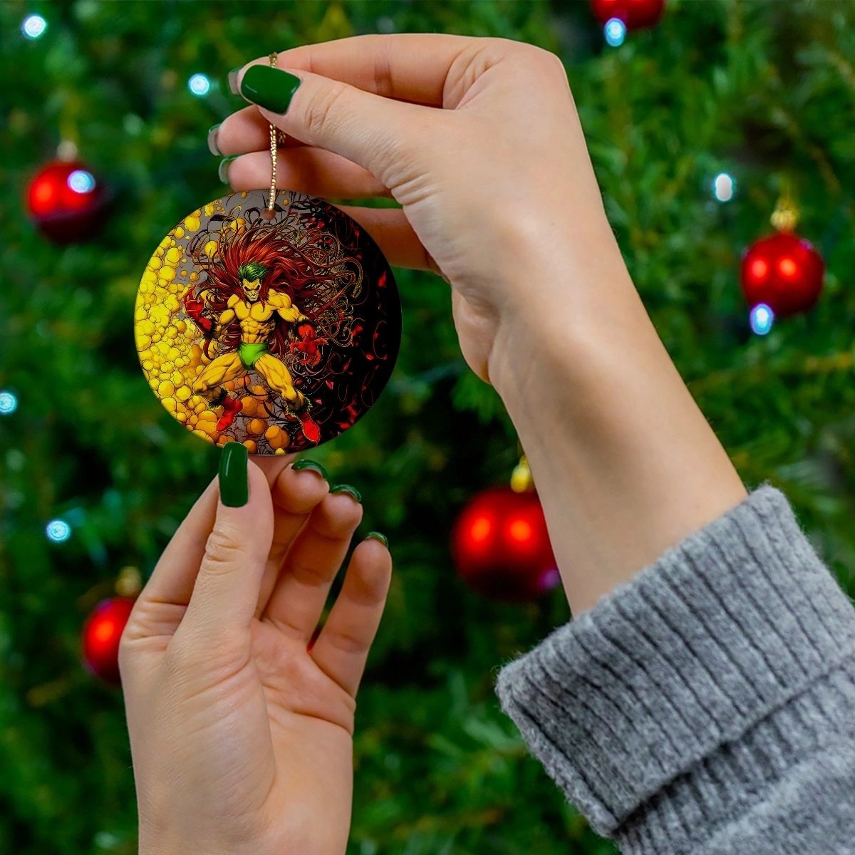 CREEPER CHRISTMAS TREE ORNAMENT