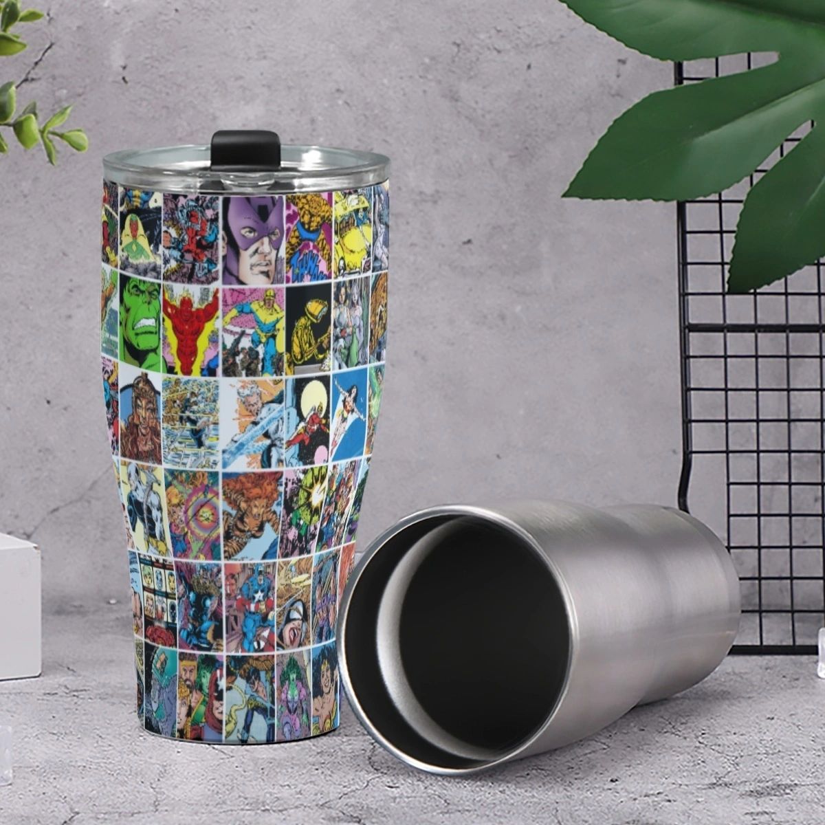 GEORGE PEREZ ART BOX CONE TUMBLERS
