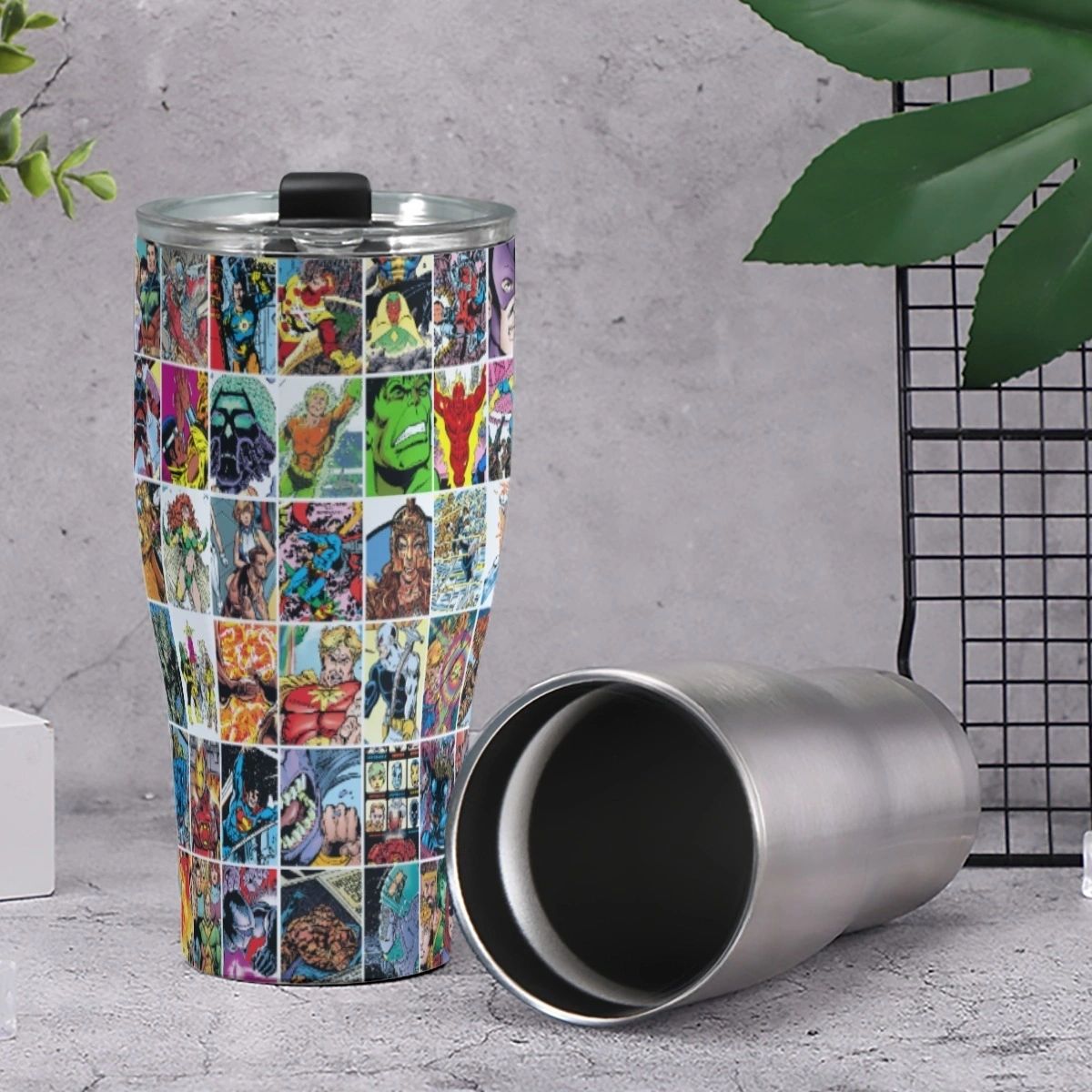 GEORGE PEREZ ART BOX CONE TUMBLERS