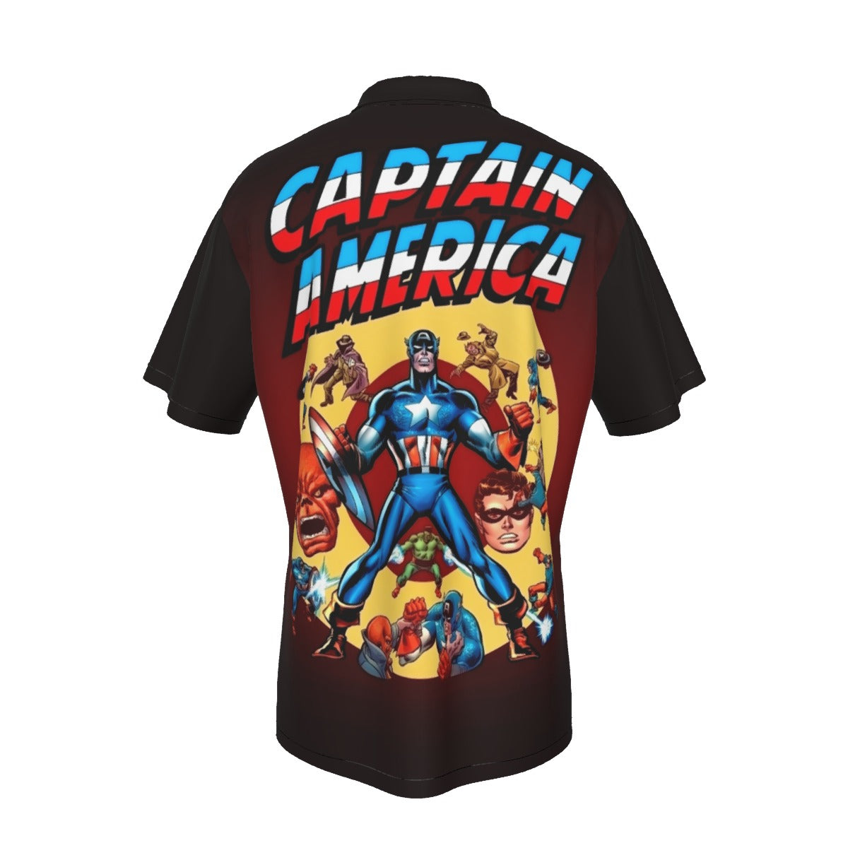 CAPTAIN AMERICA HERO OR HOAX ALL OVER PRINT SHIRT AND TANK TOP