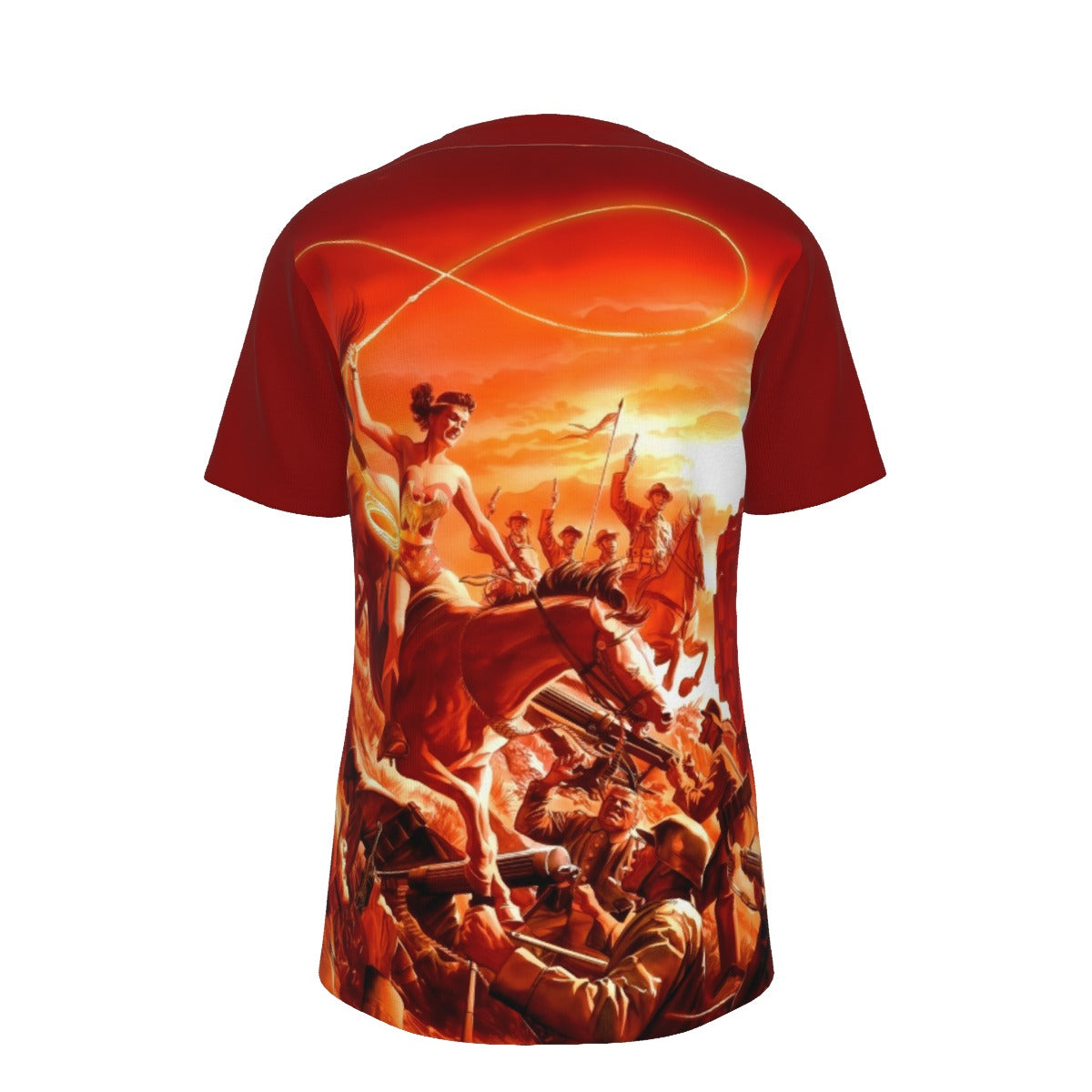 WONDER WOMAN 750 RIDING ALL OVER PRINT SHIRT AND TANK TOP - ALEX ROSS ART