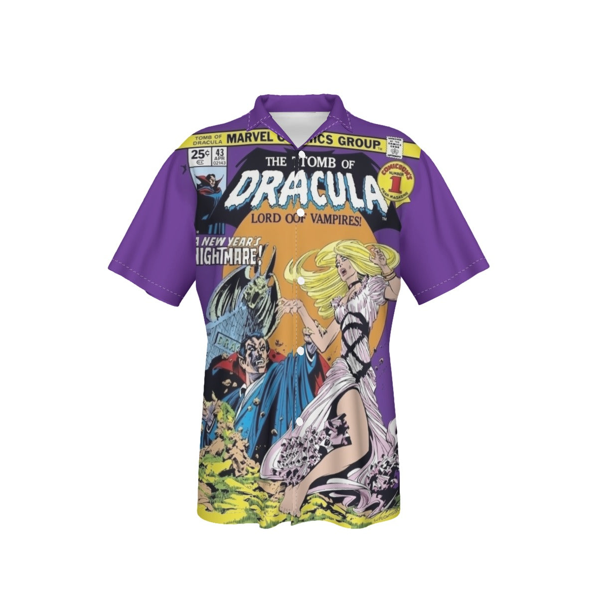 TOMB OF DRACULA 43 ALL OVER PRINT SHIRT AND TANK TOP-BERNIE WRIGHTSON ART