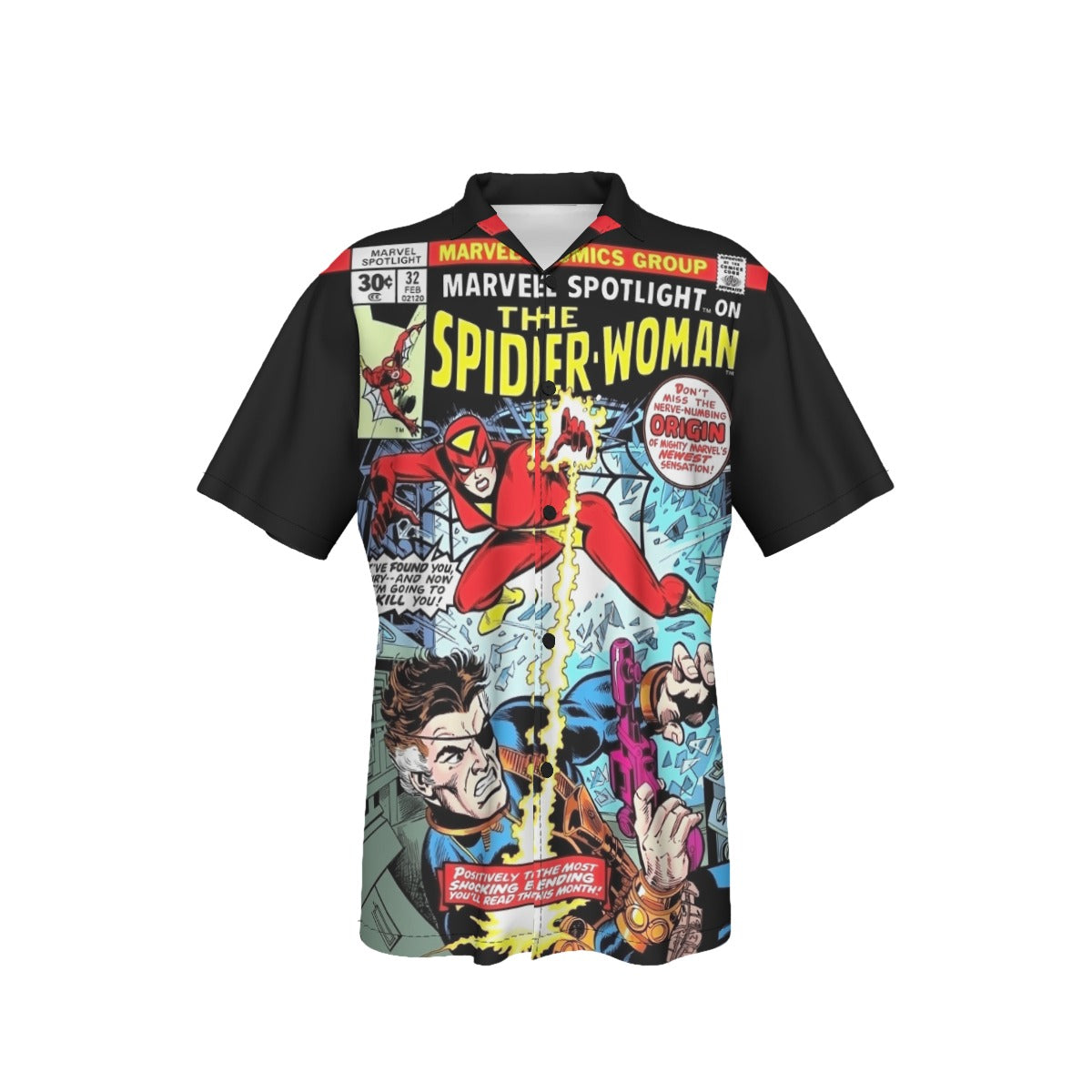 MARVEL SPOTLIGHT 32 1ST SPIDERWOMAN ALL OVER PRINT SHIRT AND TANK TOP