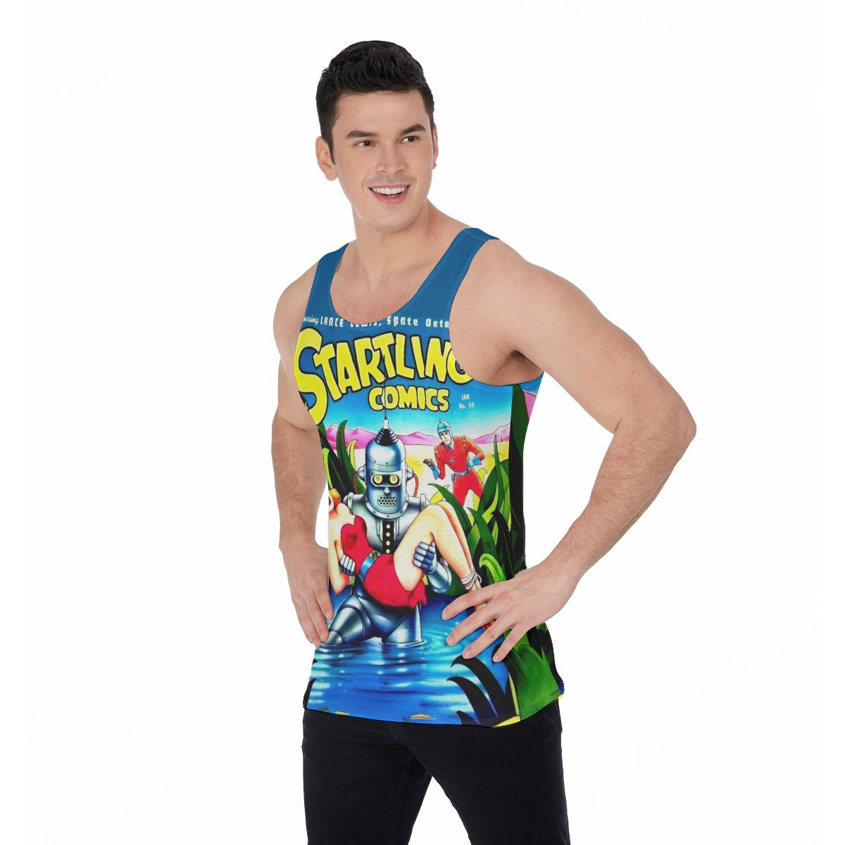 STARTLING COMICS 49 ALL OVER PRINT SHIRT AND TANK TOP