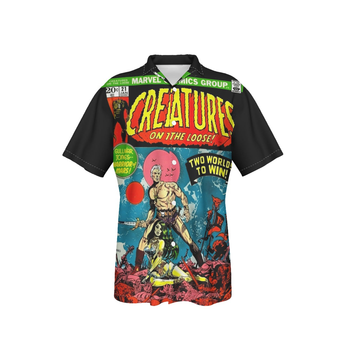 CREATURES ON THE LOOSE 21 ALL OVER PRINT SHIRT AND TANK TOP- STERANKO ART