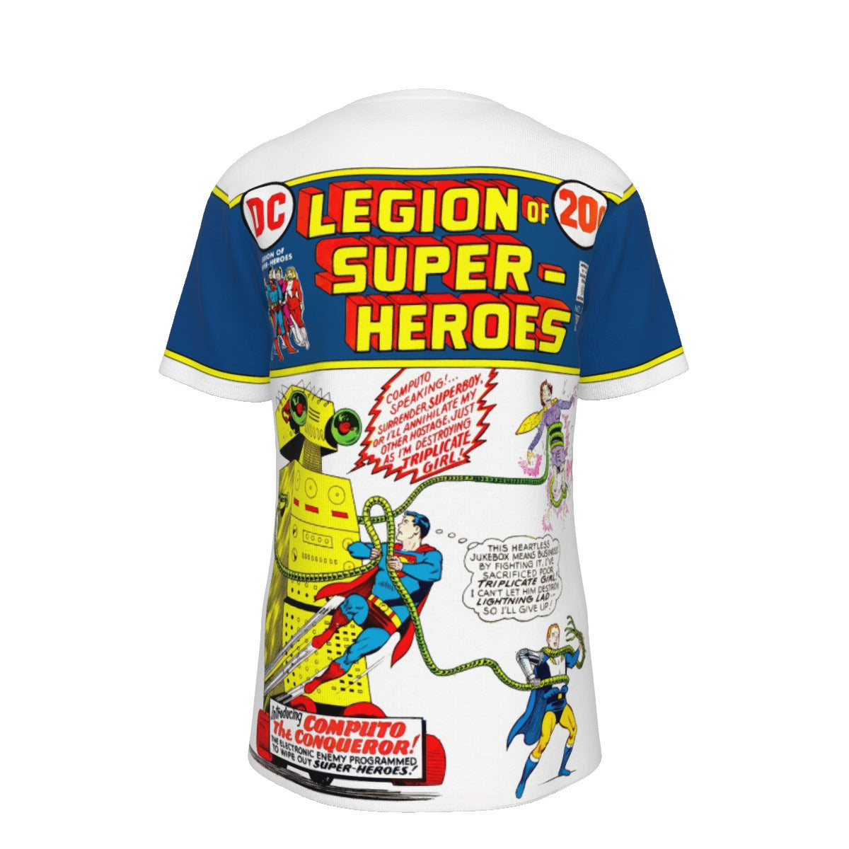 LEGION OF SUPERHEROES 3 V1 ALL OVER PRINT SHIRT AND TANK TOP - SUPERBOY