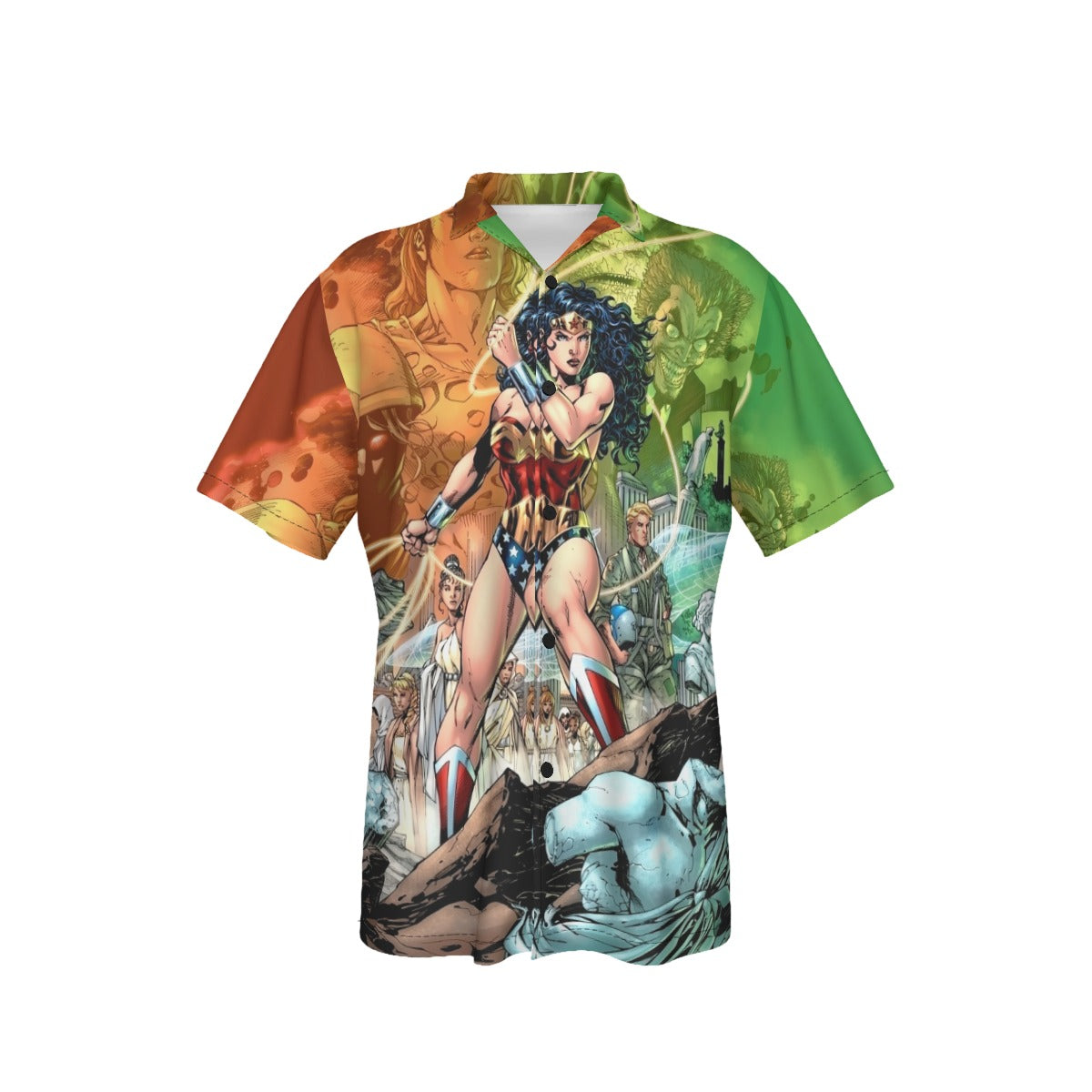 WONDER WOMAN 750 LEE VAR ALL OVER PRINT SHIRT AND TANK TOP- JIM LEE ART