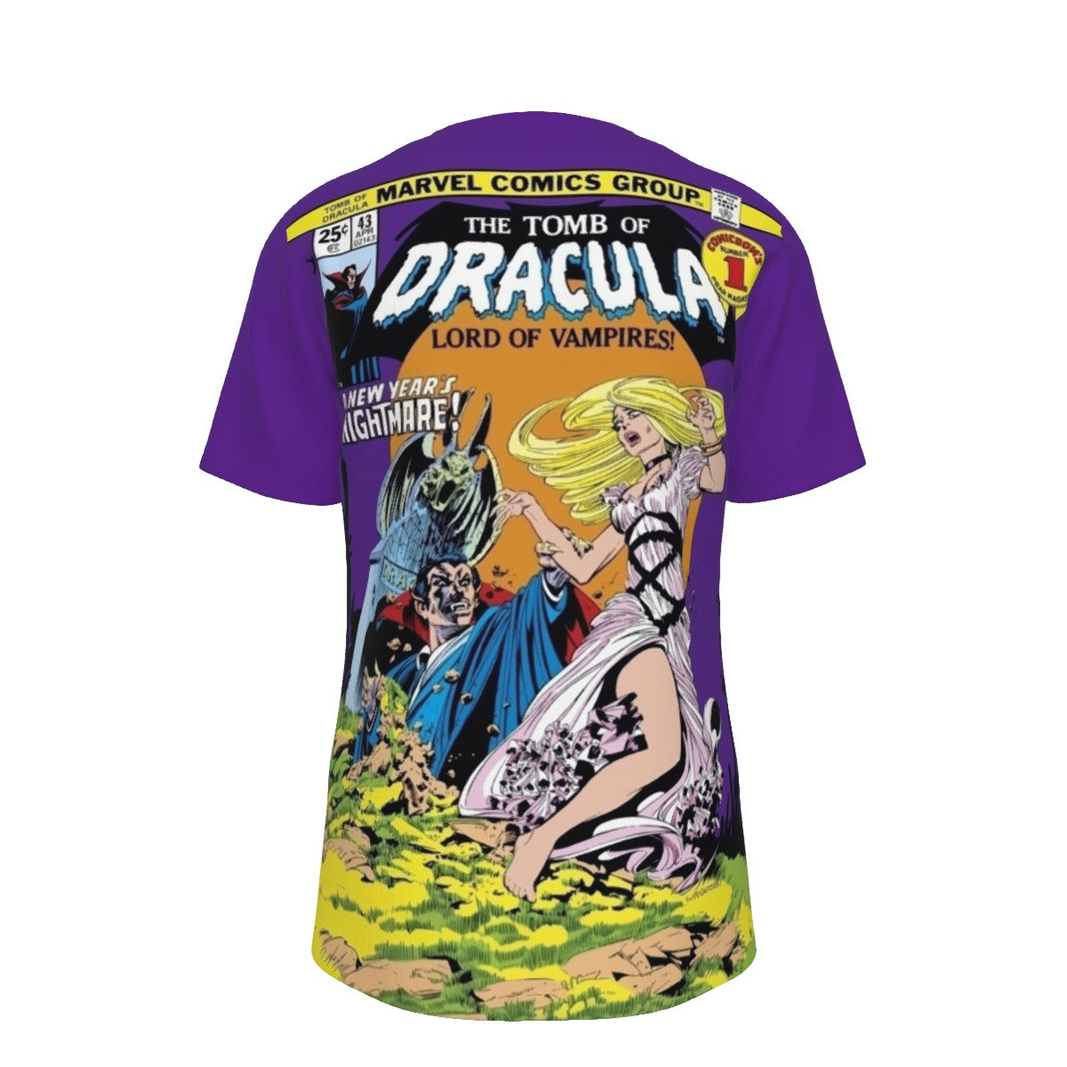 TOMB OF DRACULA 43 ALL OVER PRINT SHIRT AND TANK TOP-BERNIE WRIGHTSON ART