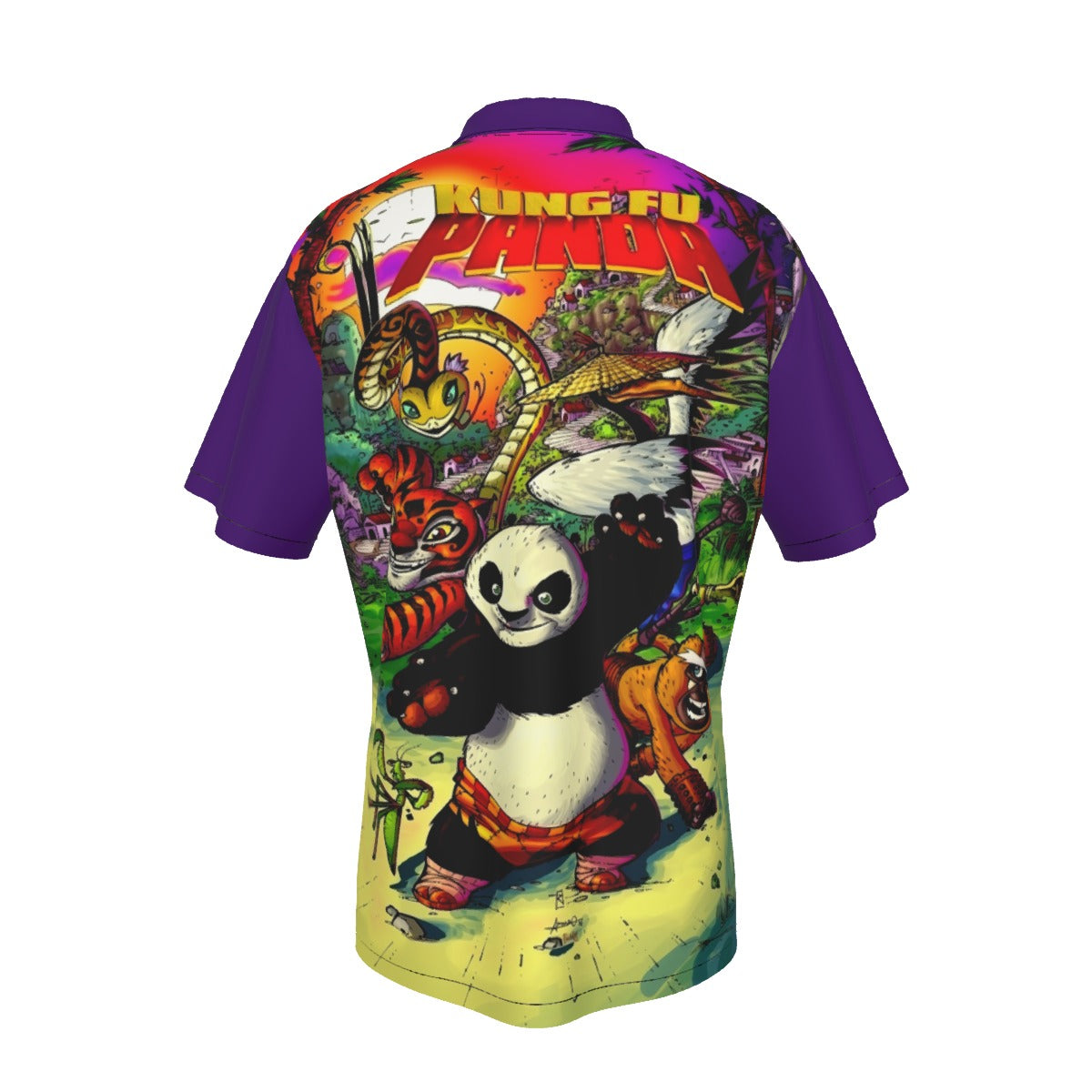 KUNG FU PANDA ALL OVER PRINT SHIRT AND TANK TOP