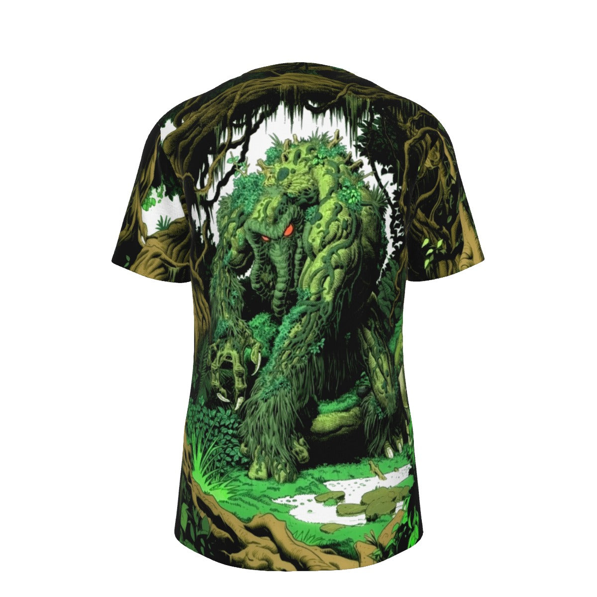 SWAMP THING PINUP ALL OVER PRINT SHIRT AND TANK TOP - ATHUR ADAMS ART