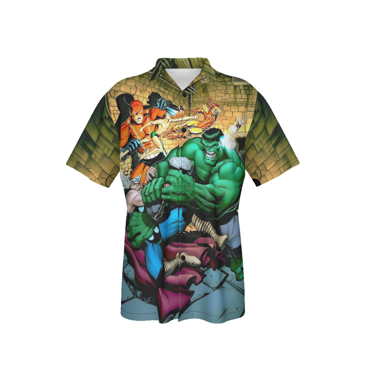 CLASSIC AVENGERS POSTER BY ARTHUR ADAMS ALL OVER PRINT SHIRT AND TANK TOP