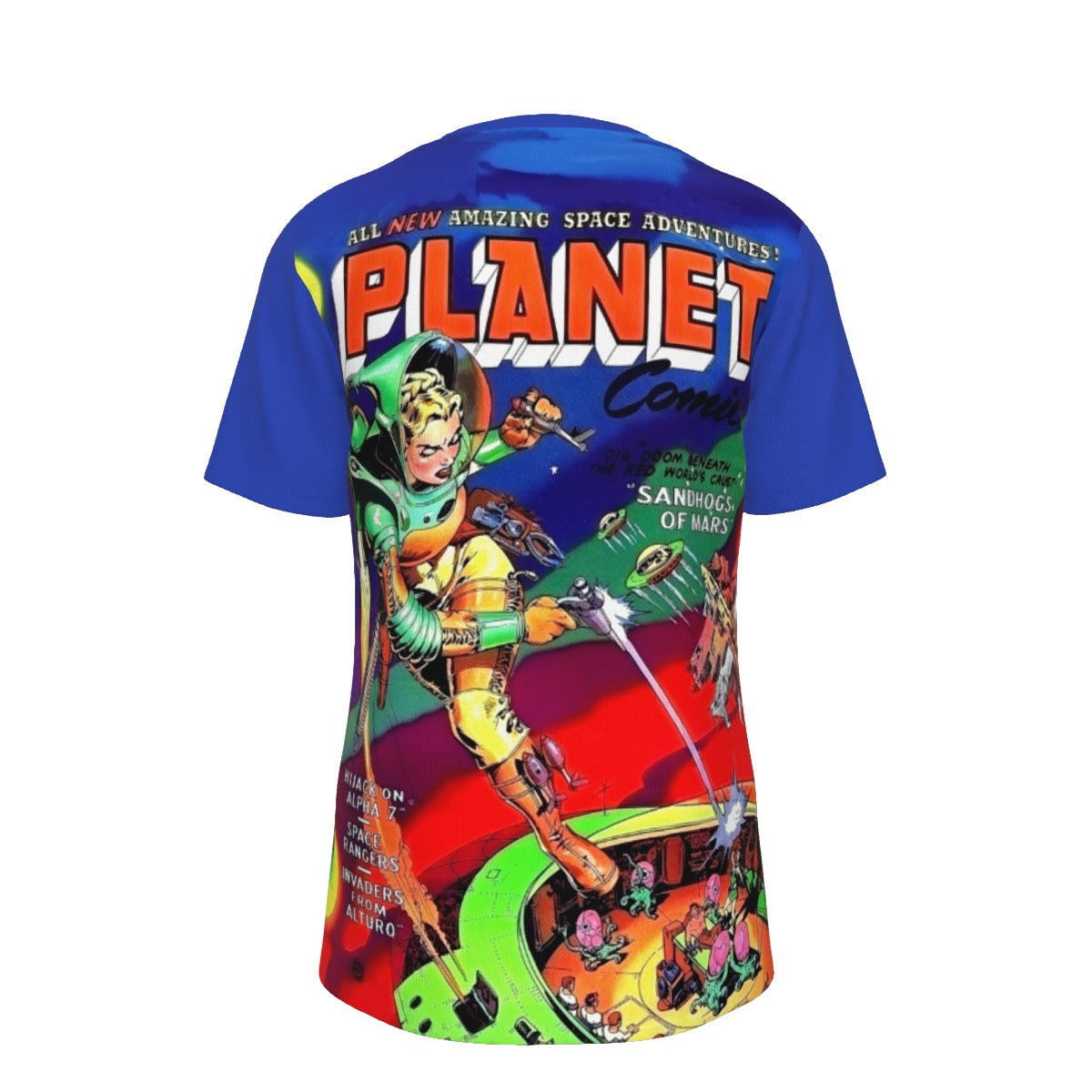 PLANET COMICS 71 ALL OVER PRINT SHIRT AND TANK TOP