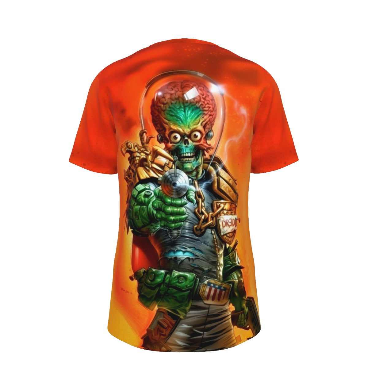 MARS ATTACK JUDGE DREDD 2 ALL OVER PRINT SHIRT AND TANK TOP
