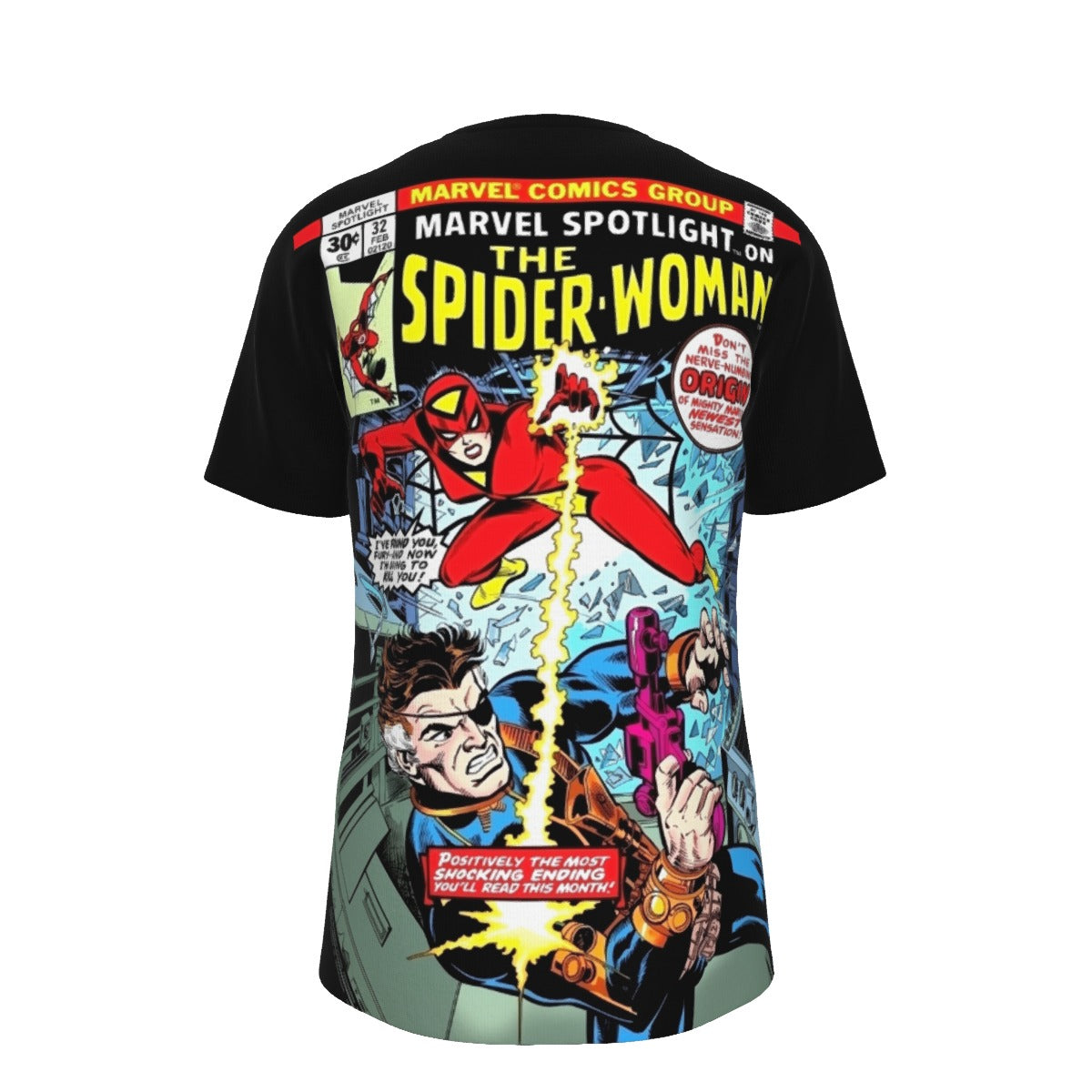 MARVEL SPOTLIGHT 32 1ST SPIDERWOMAN ALL OVER PRINT SHIRT AND TANK TOP