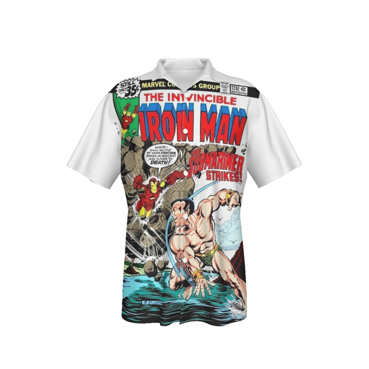 IRON MAN 120 ALL OVER PRINT SHIRT AND TANK TOP - BOB LAYTON ART