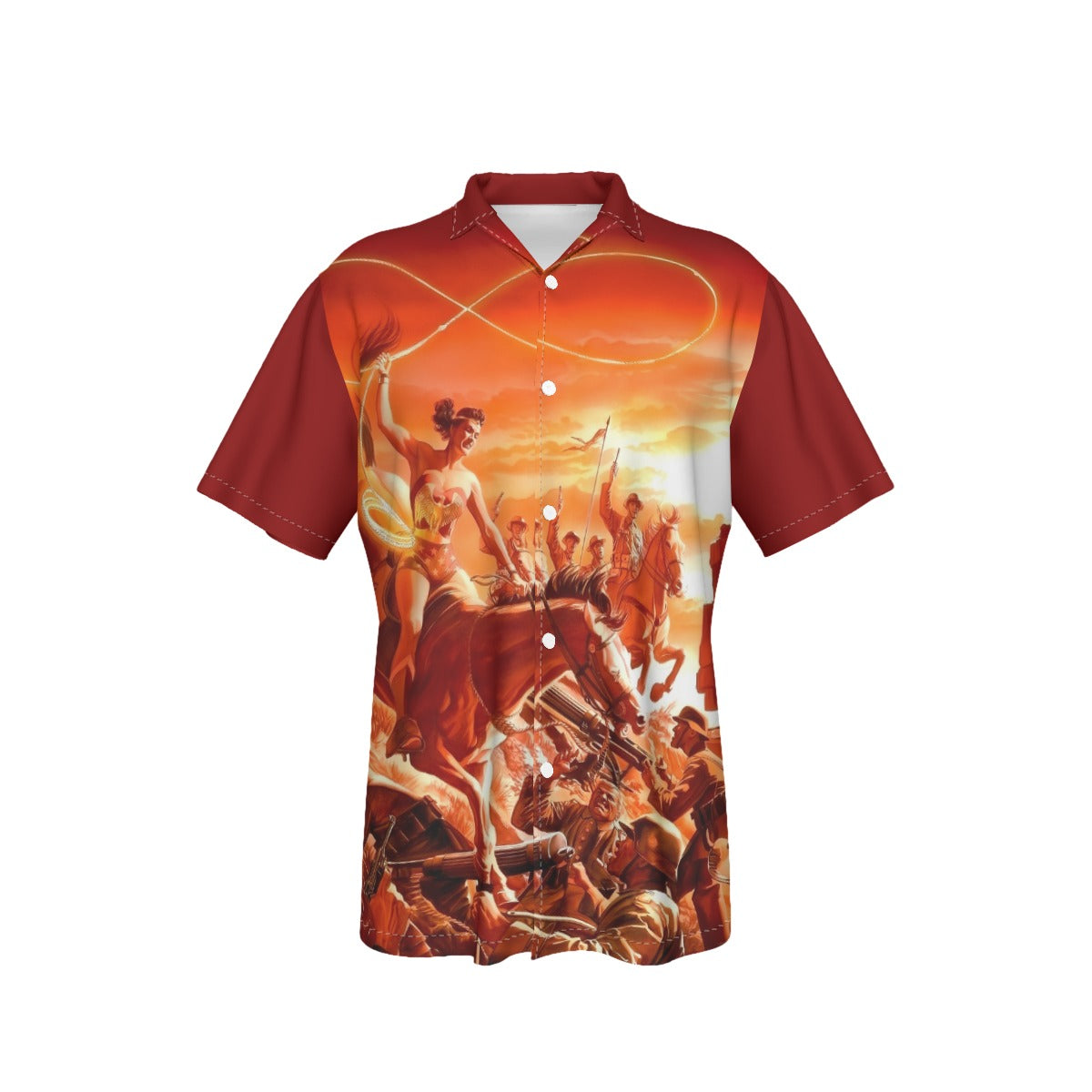 WONDER WOMAN 750 RIDING ALL OVER PRINT SHIRT AND TANK TOP - ALEX ROSS ART